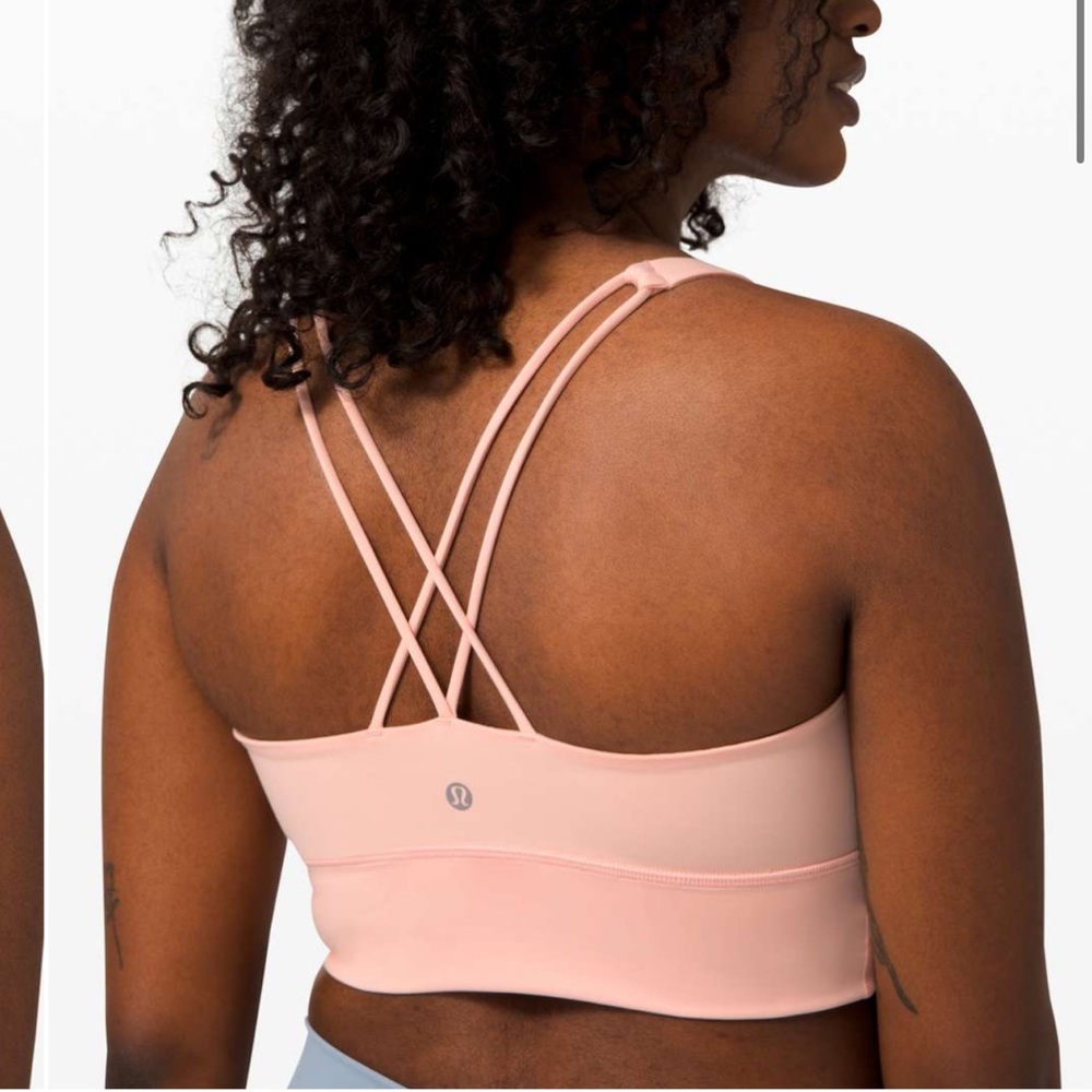 Lululemon NWT Free To Be Bra Long Line in Ballet Slipper SZ 6